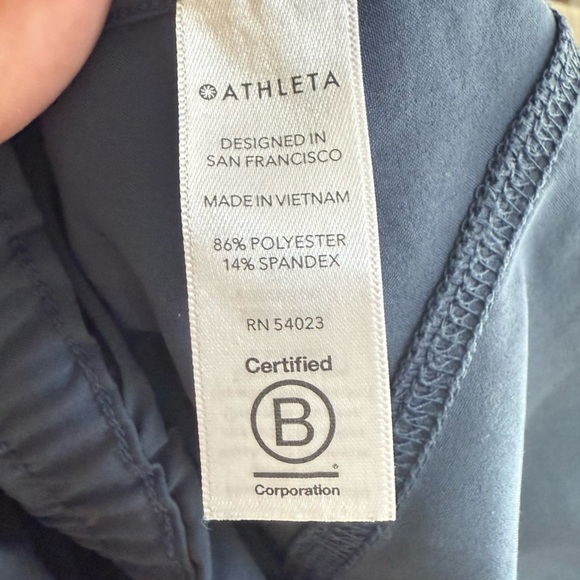 Athleta Jumper Women XL Iron Blue Sleeveless Unbound Jumpsuit Romper Zip Pockets - Picture 9 of 16